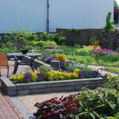 Bloeiende borders plantentuin - Hoveniersbedrijf C.K. van Mourik