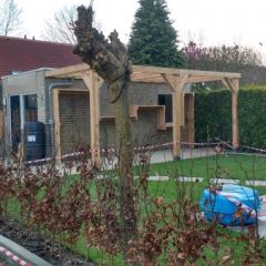 Gehele tuinrenovatie met houtwerk  - Hoveniersbedrijf C.K. van Mourik West-Betuwe Geldermalsen Tiel Culemborg