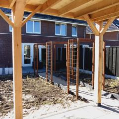 Uitzicht over de tuin in wording.. - Hoveniersbedrijf C.K. van Mourik Buurmalsen West-Betuwe Buren Tiel Culemborg