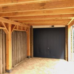 Carport Douglas hout op maat gemaakt. - Hoveniersbedrijf C.K. van Mourik West-Betuwe Geldermalsen Tiel Culemborg