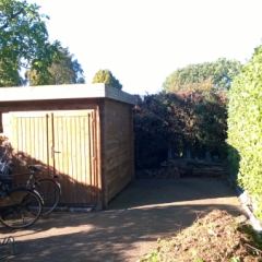 Leylandii-haag 10 meter teruggesnoeid - Hoveniersbedrijf C.K. van Mourik