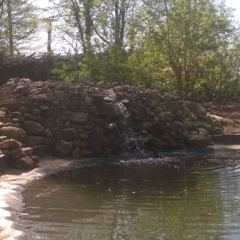 Waterval in aanbouw  - Hoveniersbedrijf C.K. van Mourik